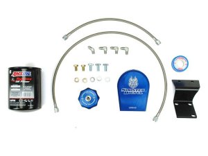 Ram 2500 Oil Filtration Kit - Sinister Diesel - Bypass Oil Filter System - Sinister Blue - `13-`20